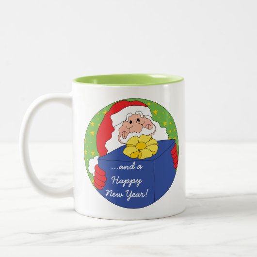 Kerstmis Mok 11 oz. Santa Claus personaliseren (Links)