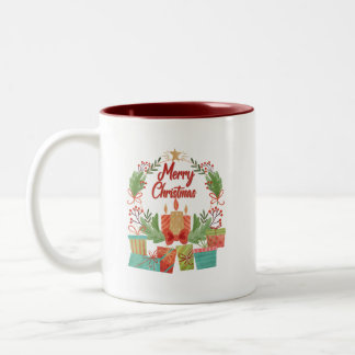 Kerstmis mok - Festieve vakantie koffiekop