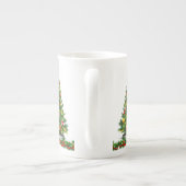 Kerstmis, Mok, kerstboom Porselein Kop (Achterkant)