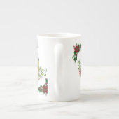 Kerstmis, Mok, kerstkaars Porselein Kop (Achterkant)