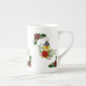 Kerstmis, Mok, kerstkaars Porselein Kop (Rechts)