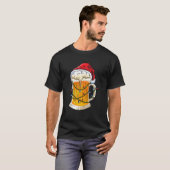 Kerstmis Mok kerstman kerstmis kerstmis lichte Man T-shirt (Voorkant volledig)