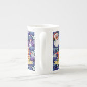 Kerstmis Mok, kerstman Porselein Kop (Achterkant)