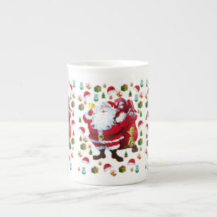 Kerstmis Mok, kerstman Porselein Kop
