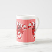 Kerstmis, Mok, kerstman, snoepriet Porselein Kop (Voorkant rechts)