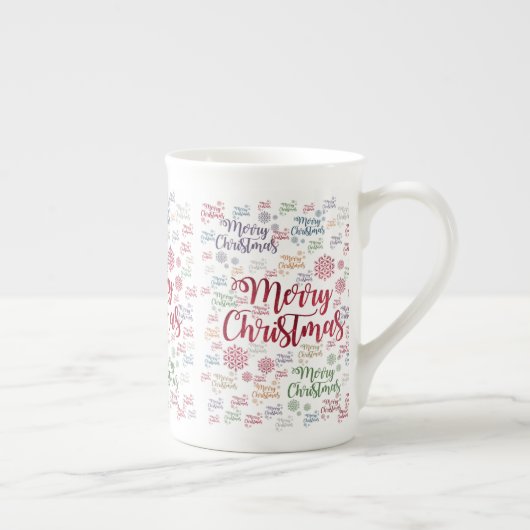 Kerstmis Mok, prettige kerst Porselein Kop (Rechts)