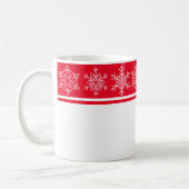 Kerstmis-Mok-Snowflakes Koffiemok (Links)