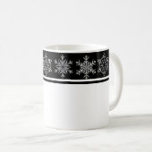 Kerstmis-Mok-Snowflakes Koffiemok (Voorkant rechts)