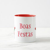 Kerstmis Mok-Snowman-Boas Festas Mok (Midden)