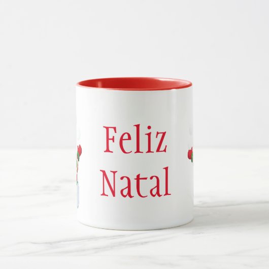 Kerstmis Mok-Snowman-Feliz Natal Mok (Midden)