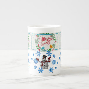 Kerstmis, Mok Snowman, prettige kerst