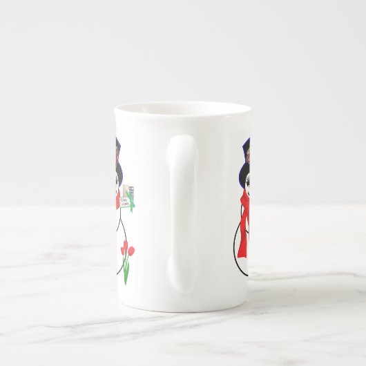 Kerstmis, Mok Snowman, prettige kerst Iphone (Achterkant)