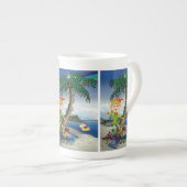 Kerstmis, Mok van de Beach-kerstman, prettige kers (Voorkant rechts)