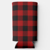 Kerstmis Monogram Krans Buffalo Plaid (Achterkant)