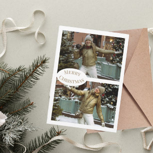 Kerstmis Moodboard Foto Feestdagenkaart