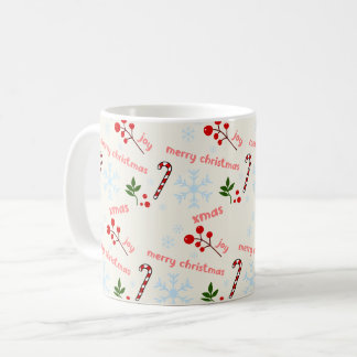 Kerstmis Mooie Kerstpatroon Koffiemok