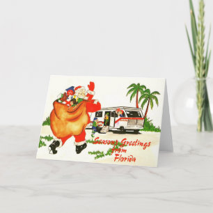 Kerstmis Motorhome van Sinterklaas Kaart