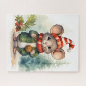 Kerstmis Muis Puzzel (Horizontaal)