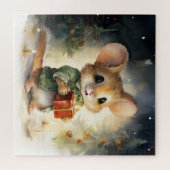 Kerstmis Muis Puzzel Legpuzzel (Horizontaal)
