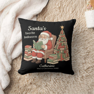 Kerstmis naam en jaar van Sinterklaas' favoriete b Kussen