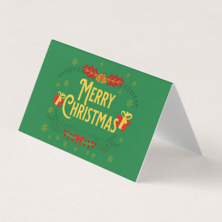 Kerstmis nadert visitekaartjes