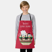 kerstmis Nana's helper voegt tekst toe Schort (Gedragen)