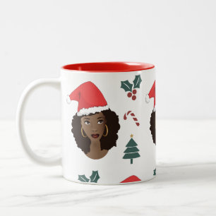 Kerstmis Natuurlijke schoonheid Tweekleurige Koffiemok