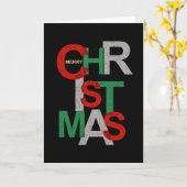 Kerstmis nerd coole kerstman grappig cadeau idee kaart (Gele Bloem)