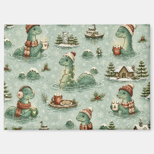Kerstmis Nessie Loch Ness Monster Gezellig Cryptid Magneet