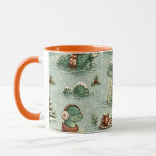Kerstmis Nessie Loch Ness Monster Gezellig Cryptid Mok