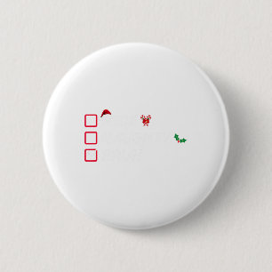 Kerstmis Nice Ondeugend Bruh Grappige Kerstman Lij Ronde Button 5,7 Cm