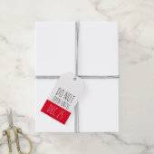 Kerstmis niet geopend | Vakantie Cadeaulabel (Met Touw)