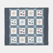 Kerstmis, nieuw jaar, herten fleece deken (Voorkant (Horizontaal))