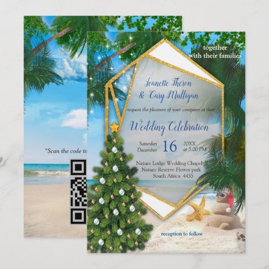 Kerstmis & Nieuwjaar van 2024 Kaart (Voorkant / Achterkant)