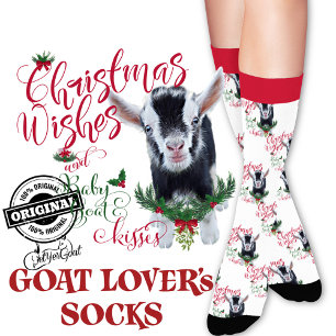 Kerstmis - Nigerian Dwarf - Baby - Goat Wishes Sokken