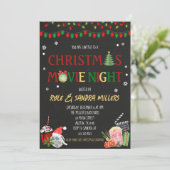 Kerstmis Night Kaart (Staand voorkant)