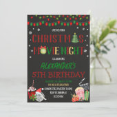 Kerstmis Night Kaart (Staand voorkant)