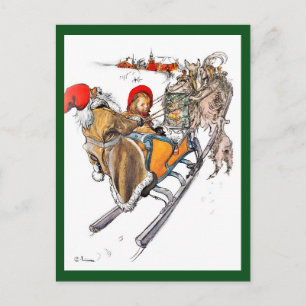 Kerstmis Nisse en Kersti Feestdagenkaart
