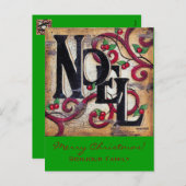Kerstmis Noel ~ Ansichtkaart Feestdagenkaart (Voorkant / Achterkant)