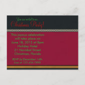 Kerstmis Noel ~ Ansichtkaart / Uitnodiging (Achterkant)