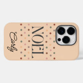 Kerstmis NOEL Boho Beige Case-Mate iPhone Case (Achterkant (horizontaal))
