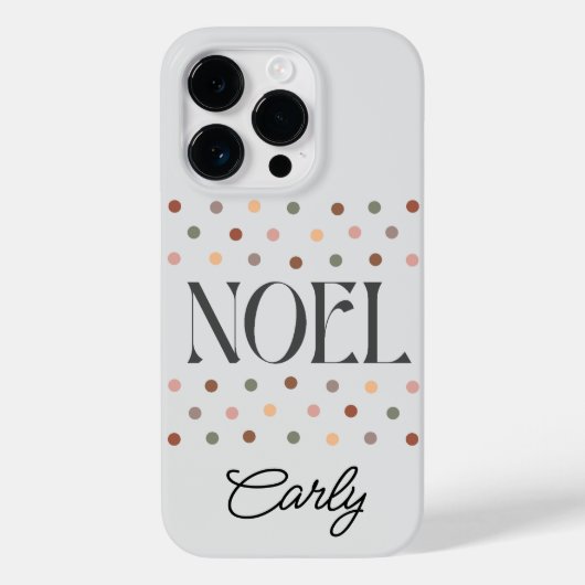 Kerstmis NOEL Boho Case-Mate iPhone Case (Achterkant)