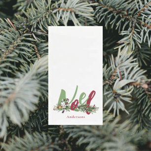 Kerstmis Noel gepersonaliseerd Servet
