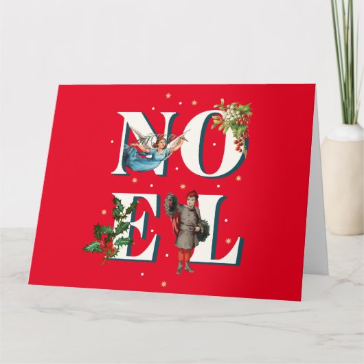 Kerstmis Noel kaart ontwerp (Voorkant)