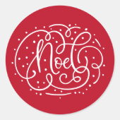 Kerstmis Noel Label Sticker Envelope Zegel Vakanti (Voorkant)