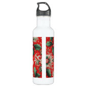 Kerstmis Noel Rood & Groen Waterfles (Achterkant)