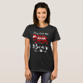 Kerstmis noemen ze me Nana Beer Matching Pajama F T-shirt (Voorkant volledig)