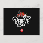 Kerstmis Noordpool Polar Express Allemaal Aboard K Feestdagenkaart (Voorkant)