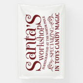 Kerstmis Noordpool Spandoek (Verticaal)