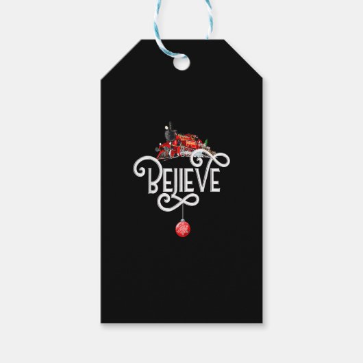 Kerstmis, noordpoolingang, alle andere feestdagen cadeaulabel (Voorkant)